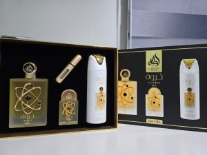 Kit Tharwah Gold Lattafa Pride - Perfume EDP 100ml + EDP 20ml + Desodorante spray 200ml